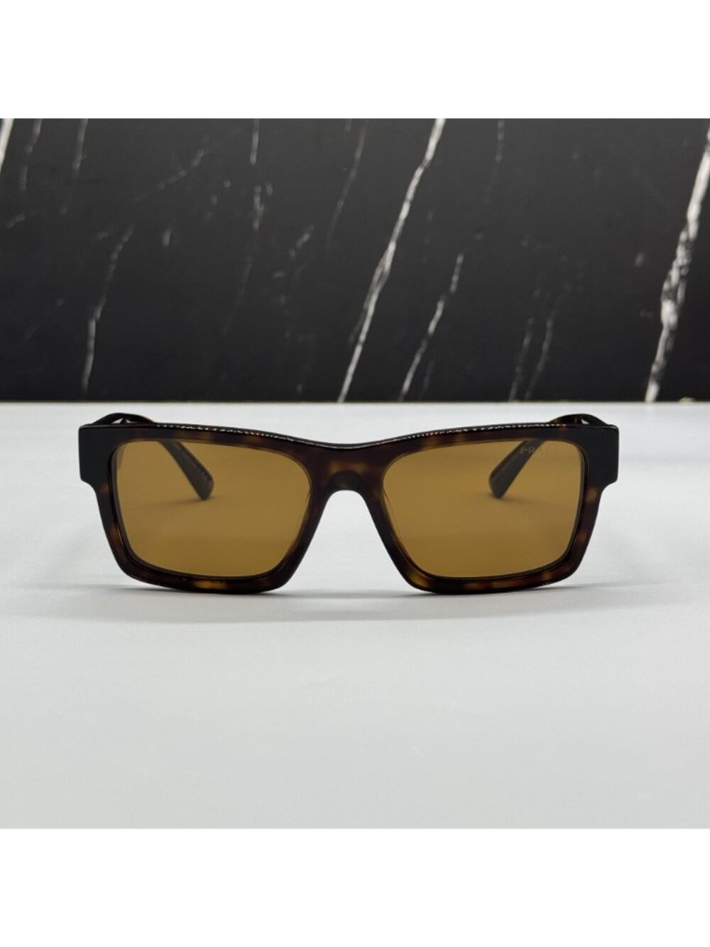 NEW PRADA PR25ZS 2AU0B0 SUNGLASSES PR 25ZS 2AU0B0 SQUARE HAVANA MEN SPR 25Z - Picture 3 of 10